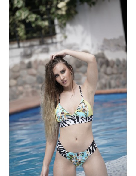 BRAGA BIKINI LAM REVERSIBLE LIMA/CEBRA