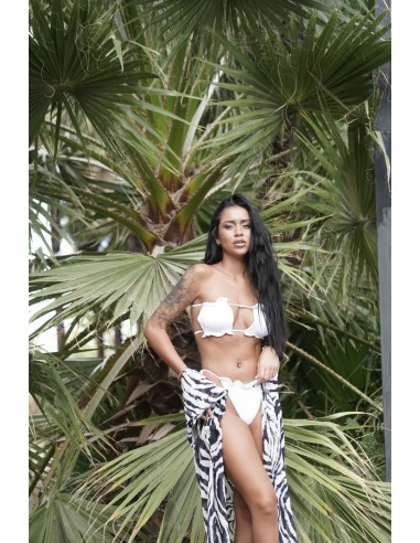 BIKINI SQUARES VUELOS BLANCA REVERSIBLE