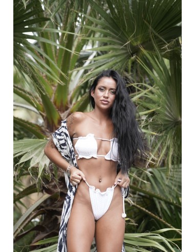 BIKINI SQUARES VUELOS BLANCA REVERSIBLE
