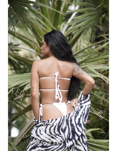 BIKINI SQUARES VUELOS BLANCA REVERSIBLE